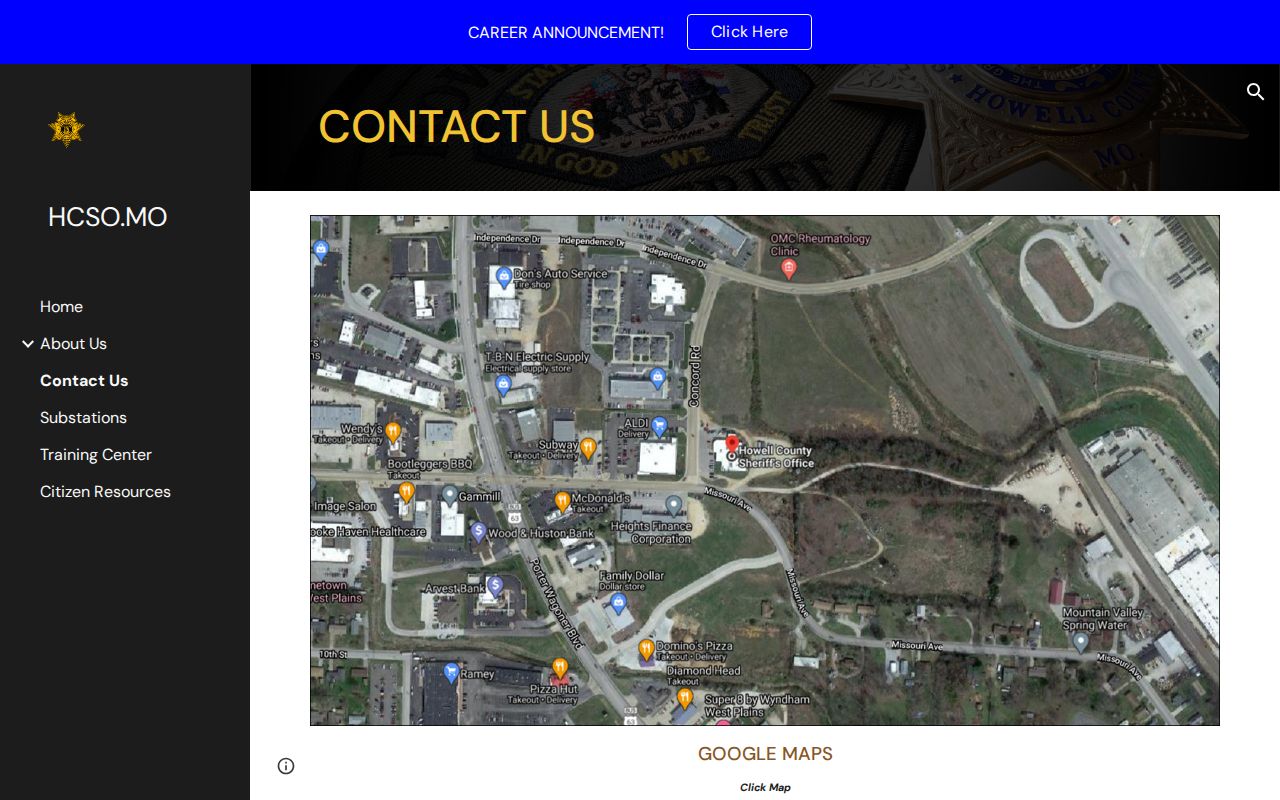 Howell County 72-hour release sheriff contact route